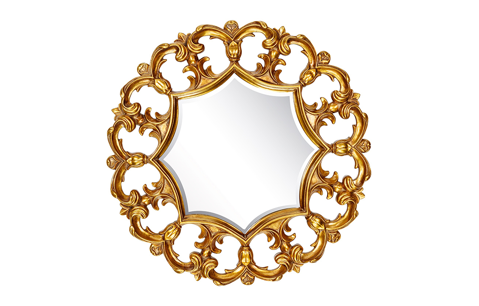 Зеркала - изображение №2 "Зеркало в раме Florian Gold"  на www.Angstrem-mebel.ru
